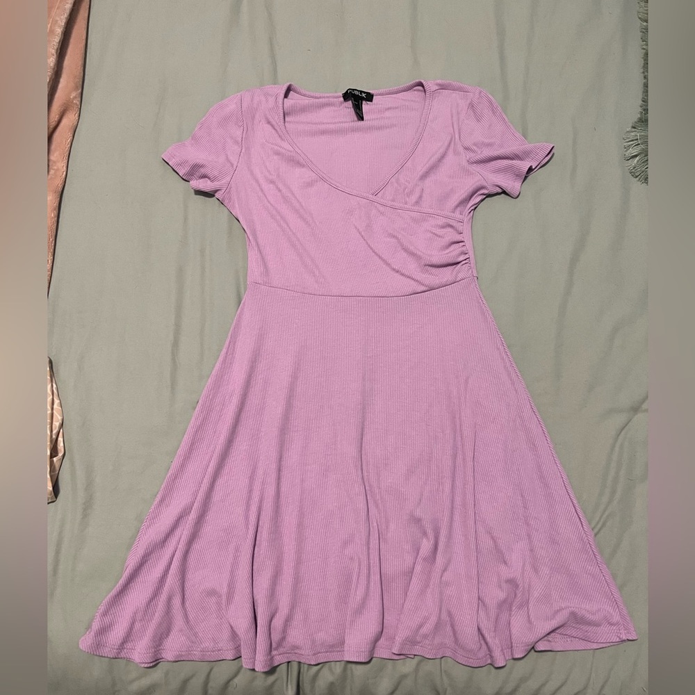 Lavender mini dress